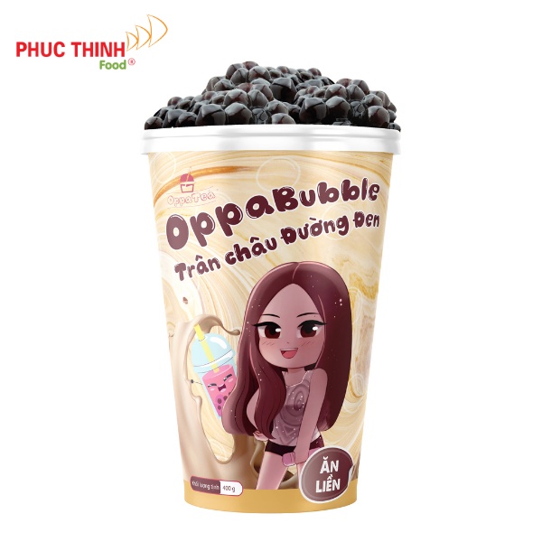 Trân Châu Ăn Liền Oppa Bubble Gói 400g Toppping Trà Sữa Dẻo Dai Nguyên Liệu Trà Sữa Full 4 Vị