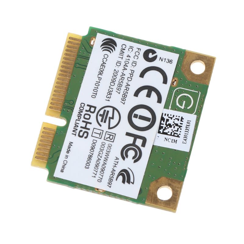 Card WIFI Mini PCI-e AR9287 AR5B97 Cho Win XP 7 32 64