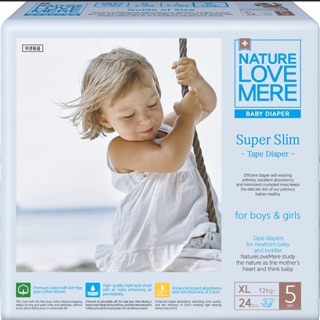 Bỉm dán Nature Love Mere S36/M32/L28/XL24