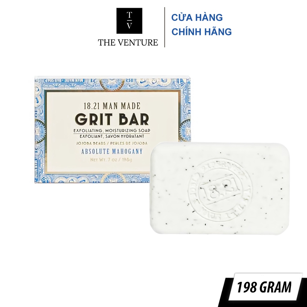 Xà Phòng Tẩy Tế Bào Chết 18.21 Man Made Grit Bar Soap Chính Hãng - 198 Gram