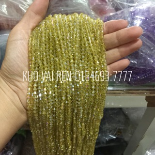 Hạt pha lê, hạt cườm kết áo trang trí 4mm