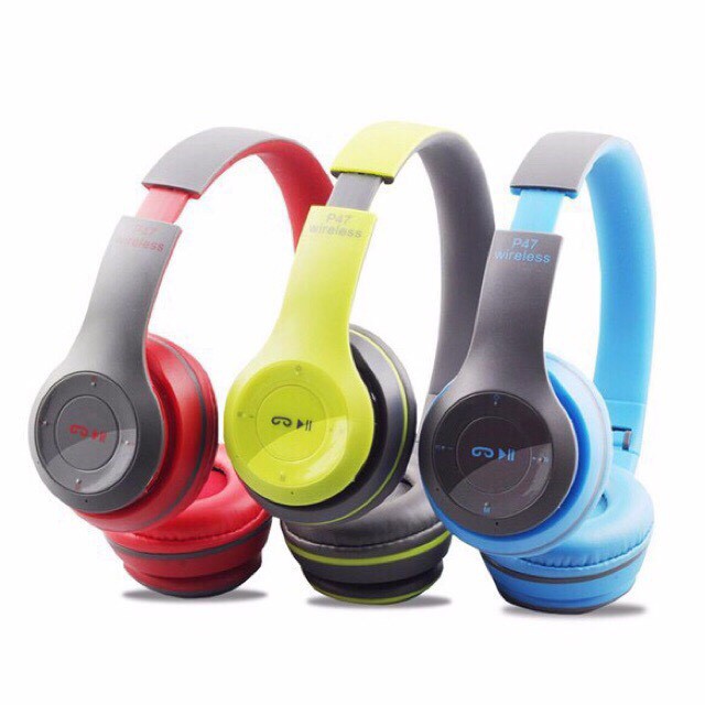 Tai Nghe Headphone Bluetooth P47 ( Có Khe Cắm Thẻ Nhớ) | BigBuy360 - bigbuy360.vn