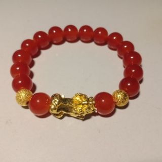 Vòng tay đá mix tỳ hưu may mắn.