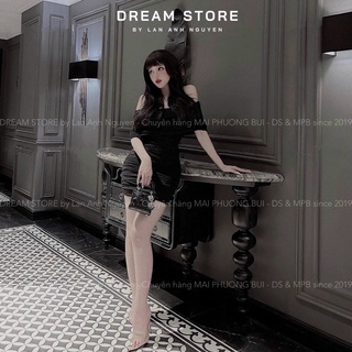 Đầm lụa trễ vai sang chảnh