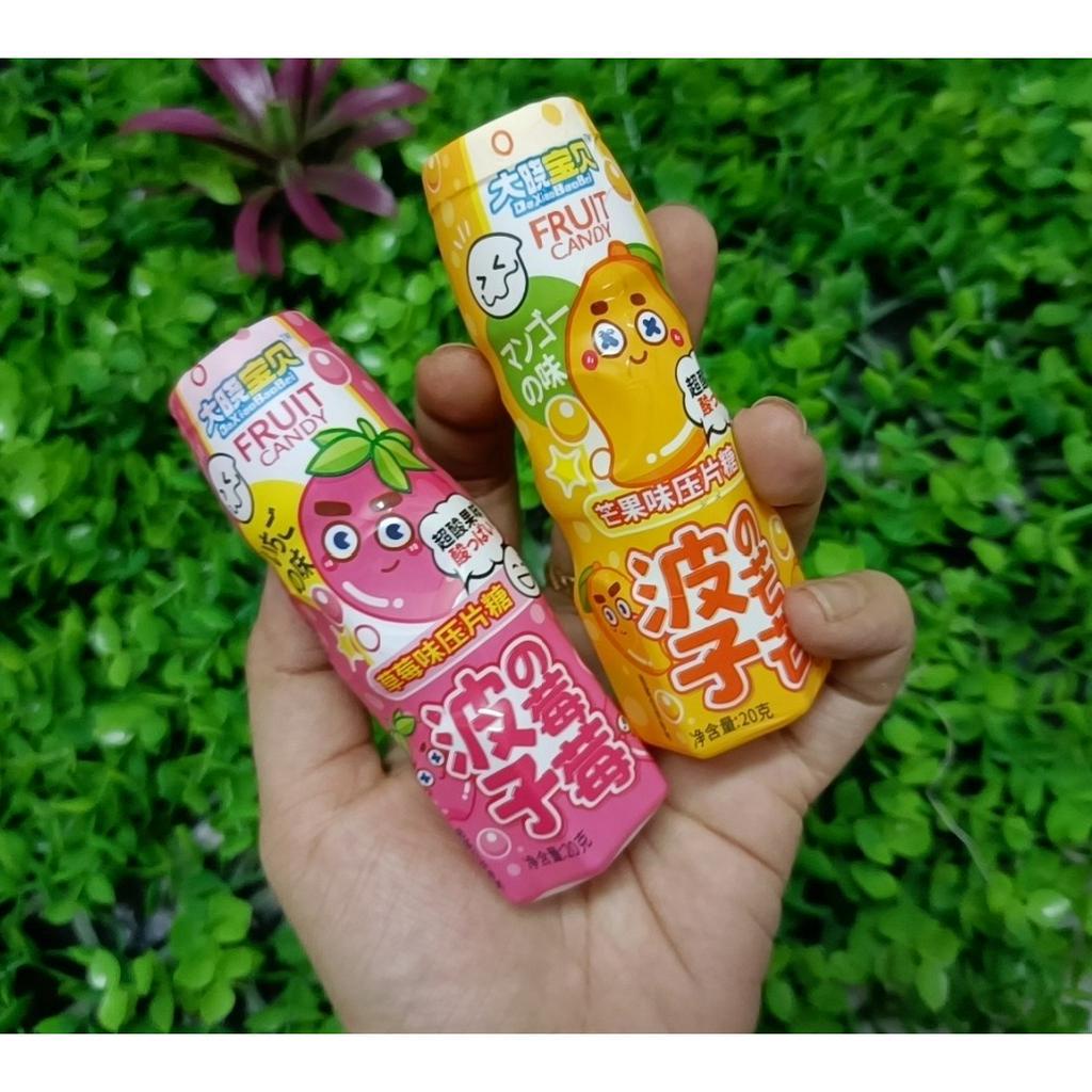 Kẹo soda thơm miệng trái cây dâu,xoài ngon dành cho trẻ em