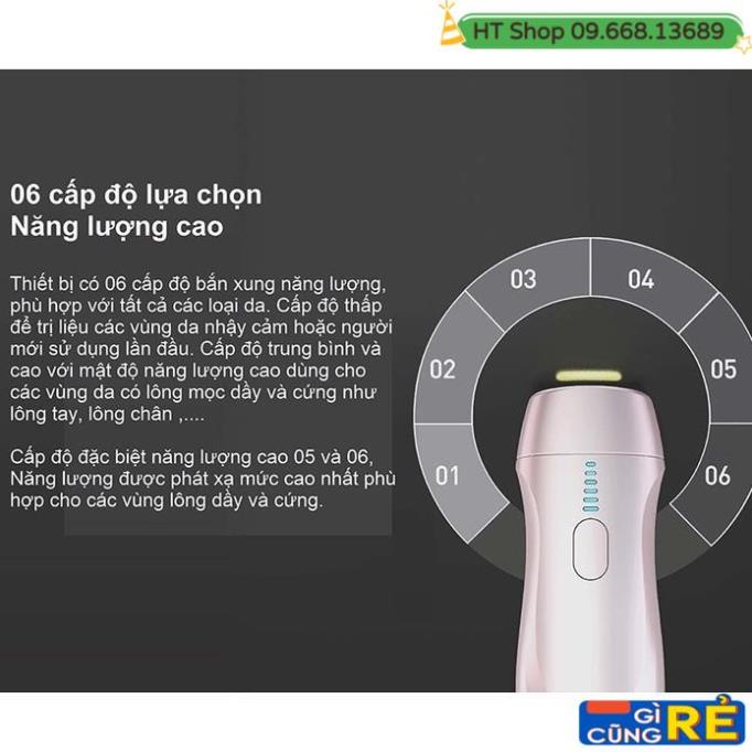 Máy Triệt Lông Cầm Tay Mini Trẻ Hoá Da Công Nghệ IPL, Hiệu Suất Cao Super Photon Nanotime B62F Nhật Bản