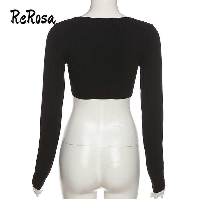 Áo cardigan ReRosa dài tay cổ chữ V dáng ôm thời trang  cho nữ | BigBuy360 - bigbuy360.vn