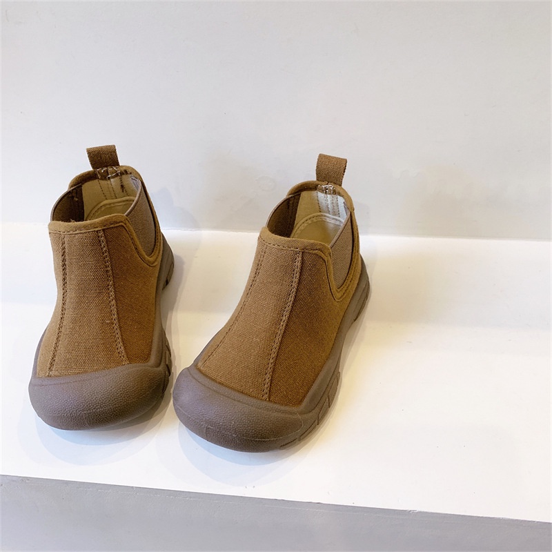 Giày Vải Canvas Cổ Cao Phong Cách Hàn Quốc Thời Trang Xuân Thu Xinh Xắn Cho Bé Trai Và Gái Pine040