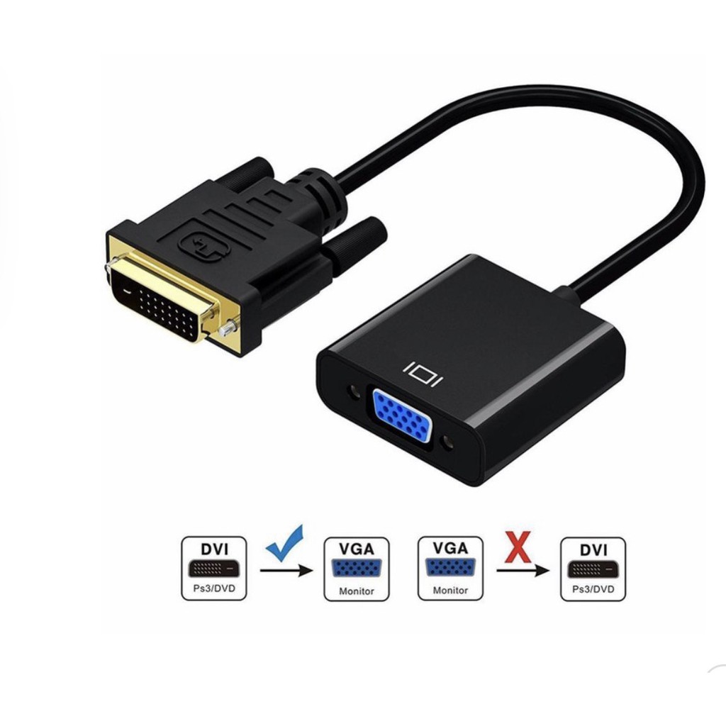 Cáp chuyển DVI (24+1 ) Sang VGA định dang 1080DPI