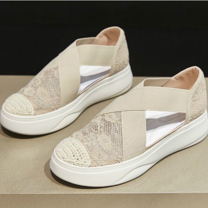 Giày lười IELGY đế dày khoét lỗ thoáng khí thời trang cho nữ