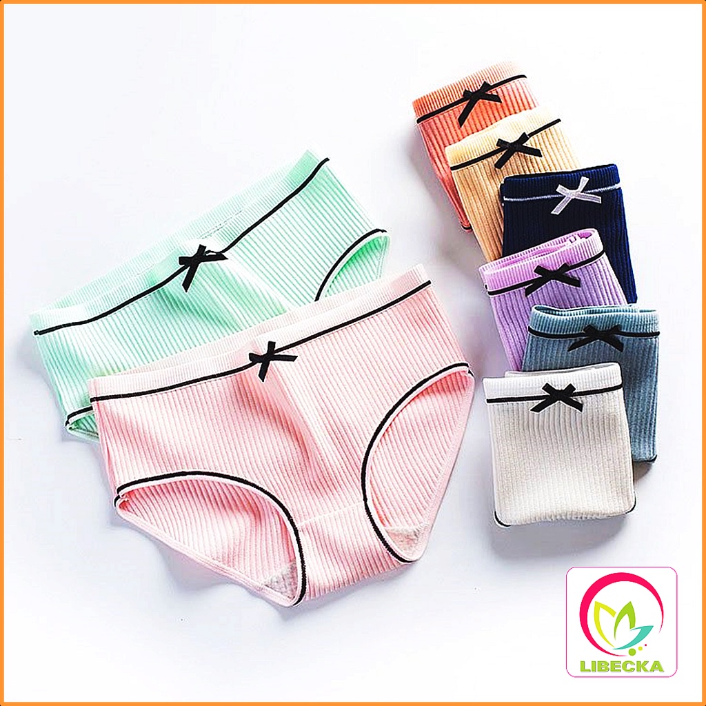 Combo 5 quần lót nữ Cotton đẹp dễ thương gân tăm tre kháng khuẩn thông hơi giá rẻ đẹp thời trang LIBECKA QLN12