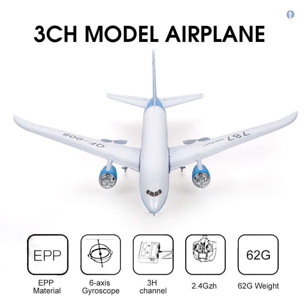 Mô Hình Máy Bay Điều Khiển Từ Xa Boeing 787 Boeing 3CH 2.4G EPP QF008