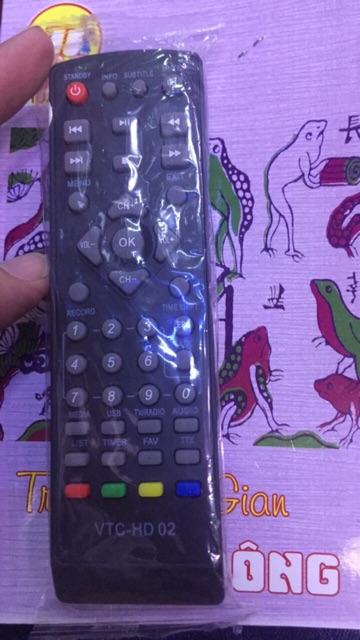 REMOTE ĐIỀU KHIỀN ĐẦU CHẢO MIỄN PHÍ FREE VTC HD02