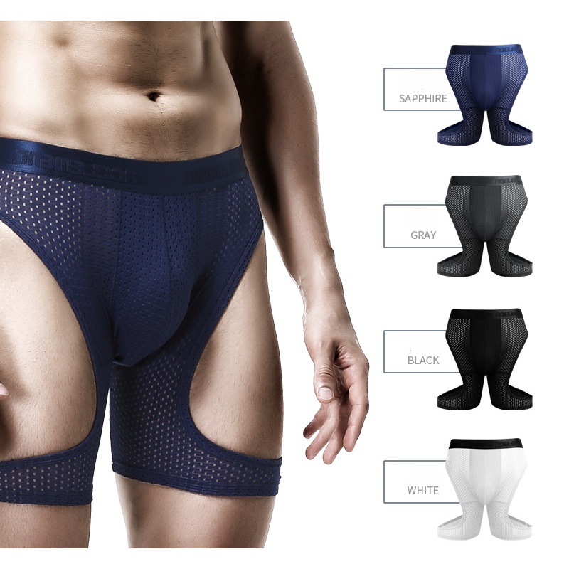 Quần Lót Boxer Bằng Lụa Mát Thoáng Khí Lưng Vừa Dành Cho Nam 211