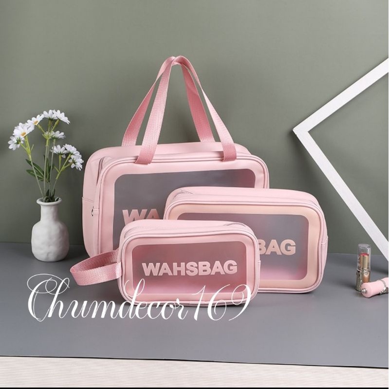 túi đựng mỹ phẩm, đồ trang điểm washbag dòng túi dày