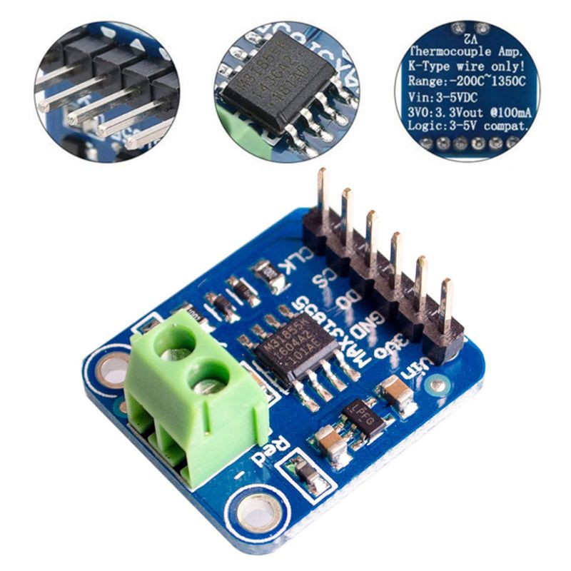 yal MAX31855 K Type Thermocouple Breakout Board Temperature Measurement Module Kit