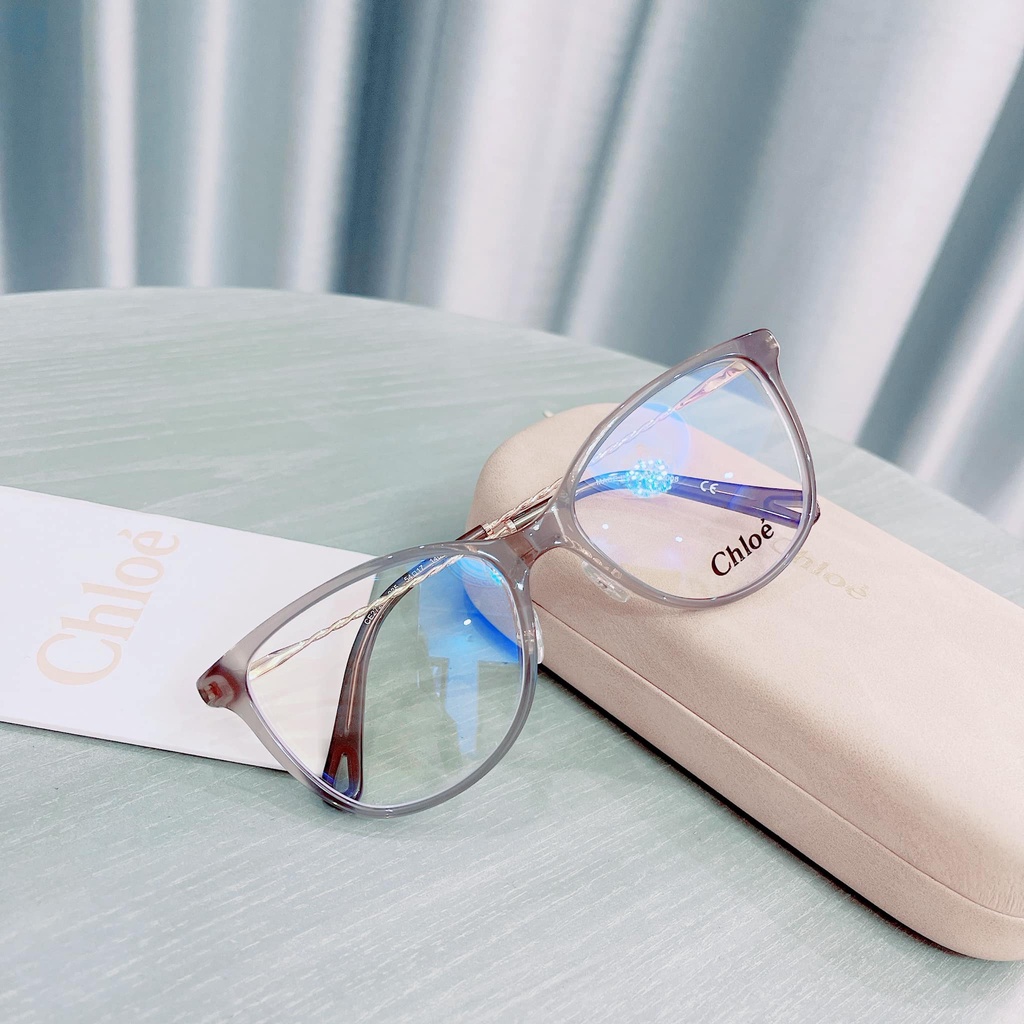 Gọng cận nữ Chloe viền ghi xám CE2727 - Made in Italy