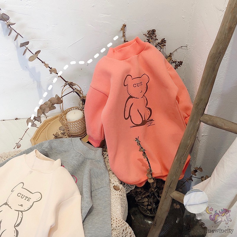 Đầm tay dài in hình hoạt hình xinh xắn cho bé