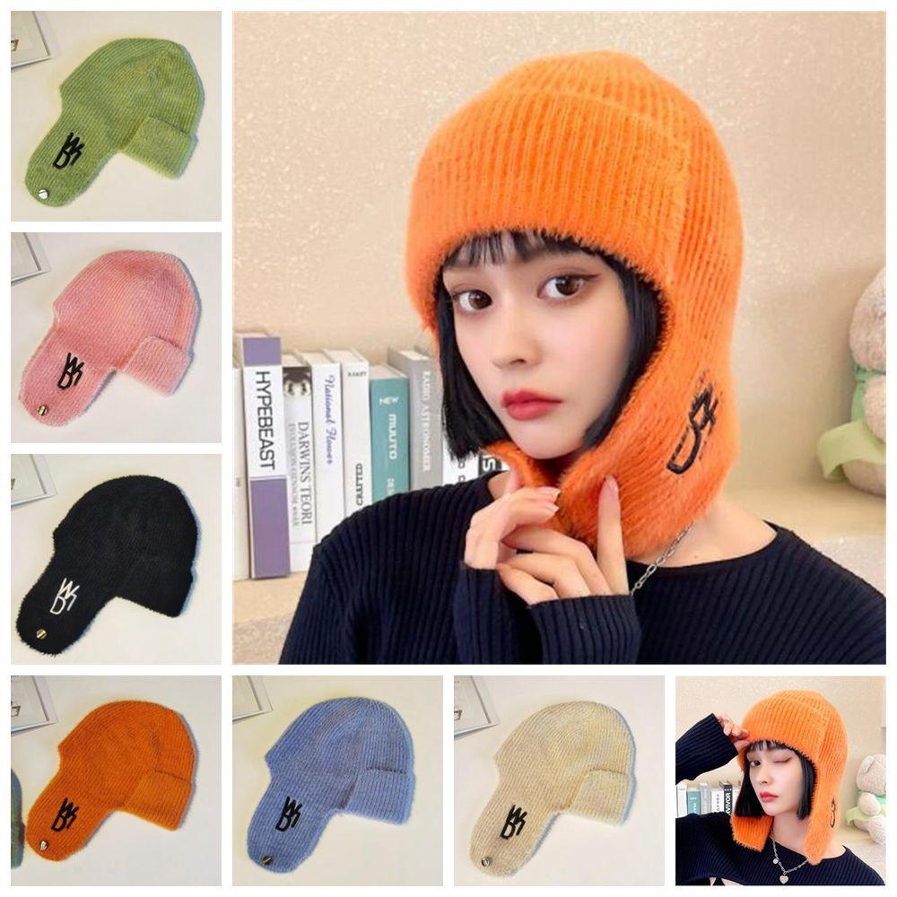 ORIENTLII Bông Chụp Tai Bằng Len Nhung Giữ Ấm Thời Trang Cho Nữ