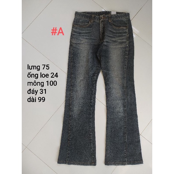 Quần jeans nữ ống loe hàng si nhiều mẫu