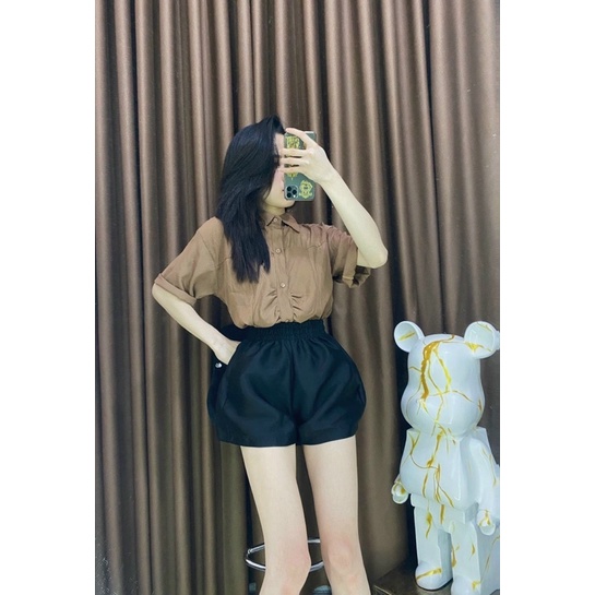 QUẦN SOOC NỮ CẠP CHUN ỐNG RỘNG CHẤT TACTA LÌ BÓNG HOT | BigBuy360 - bigbuy360.vn