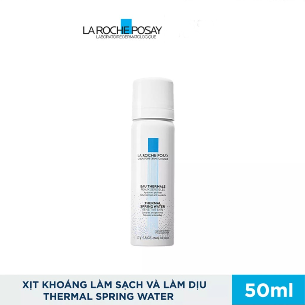 Bộ 3 sản phẩm (Gel rửa mặt 50 ml + Gel làm sạch tế bào chết 50 ml + Nước xịt khoáng 50 ml) La Roche-Posay nhiều loại