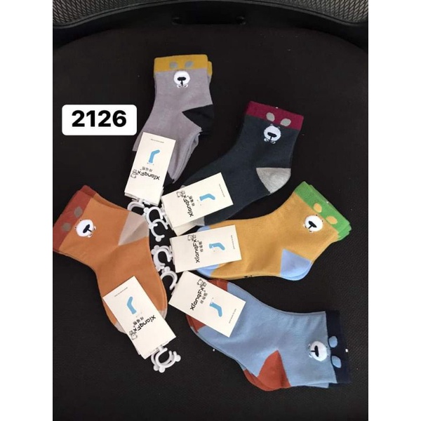 SET 5 đôi TẤT CAO CỔ HÌNH THÚ cotton mềm, co dãn cho bé 4-8 tuổi