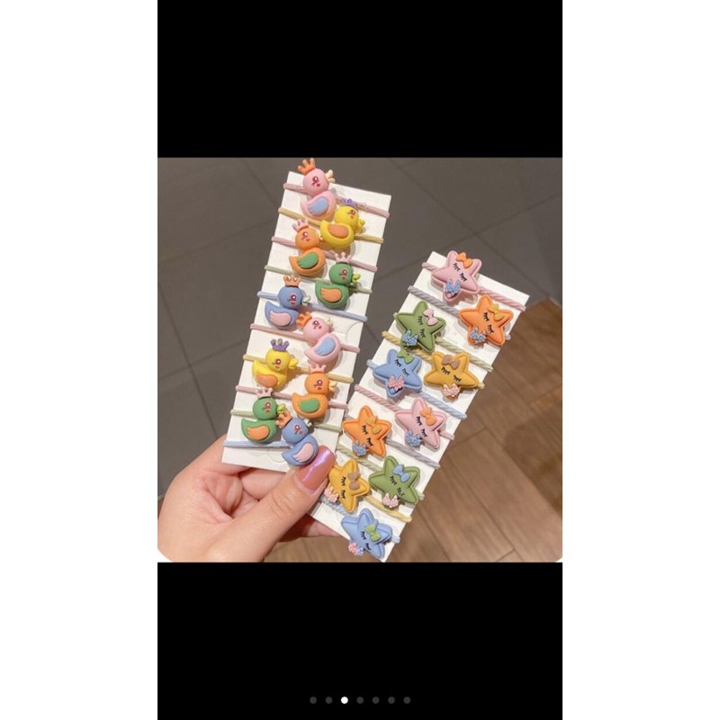 Vỉ 10 dây buộc tóc cho bé gái