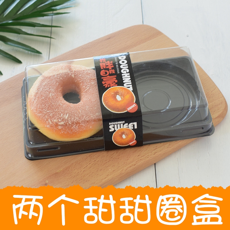 Hộp Đựng Bánh Donut Dày Trong Suốt Có Nắp Đậy Tiện Dụng