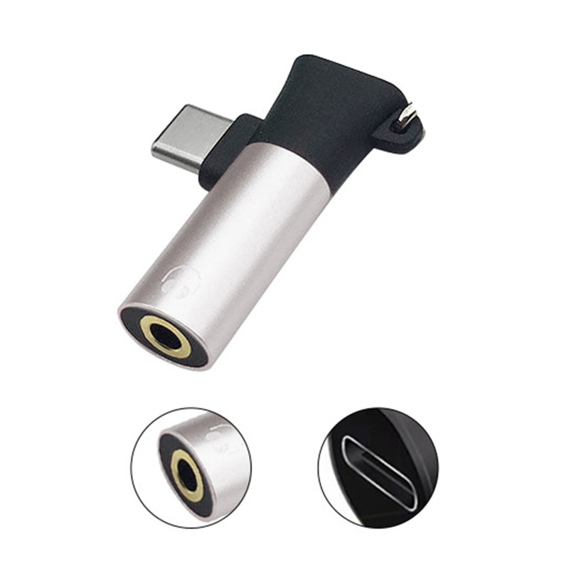 Cáp Sạc 2 Trong 1 Type C Sang 3 5mm Cho P30 Mi 8 6