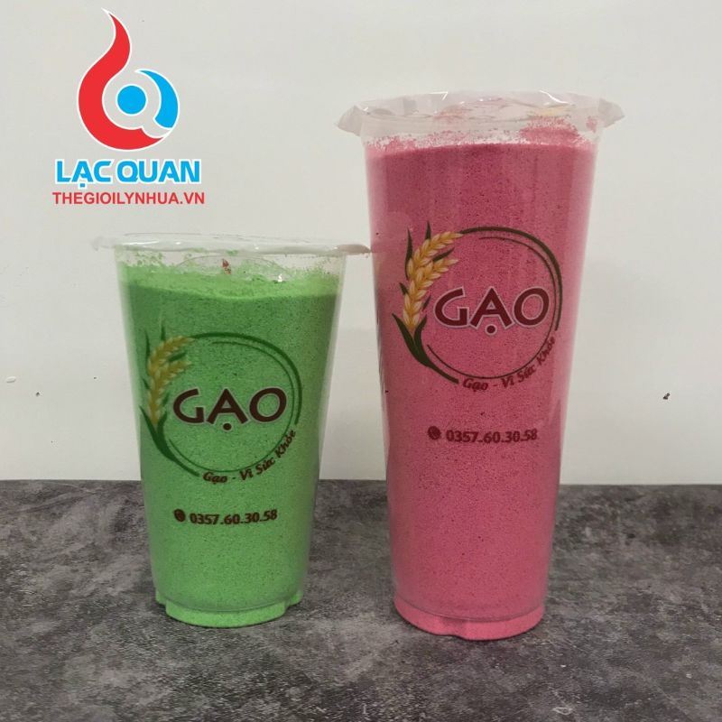 Ly Tim dáng cao Nhựa pp Đựng Trà Sữa 500ml/700ml