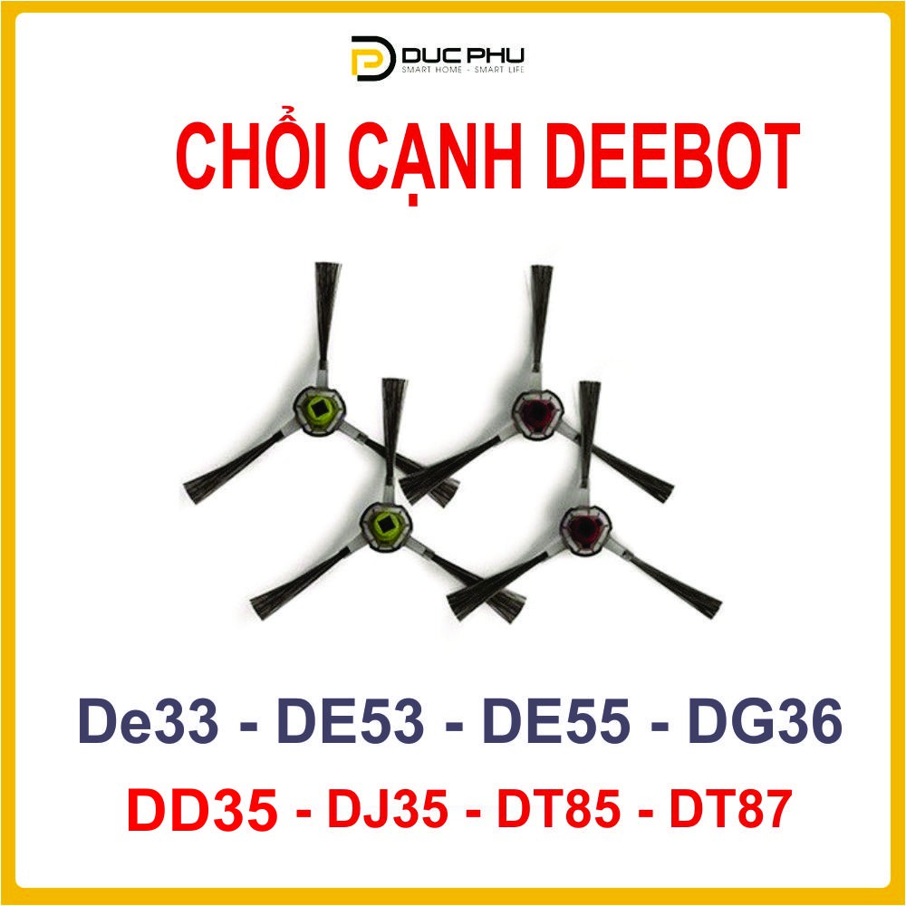 Phụ kiện chổi cạnh, chổi quét Robot hút bụi Deebot DE53, DE55, DD35, DJ35,, DT85G, DD37 DT87G, Deebot 900, Deebot 901