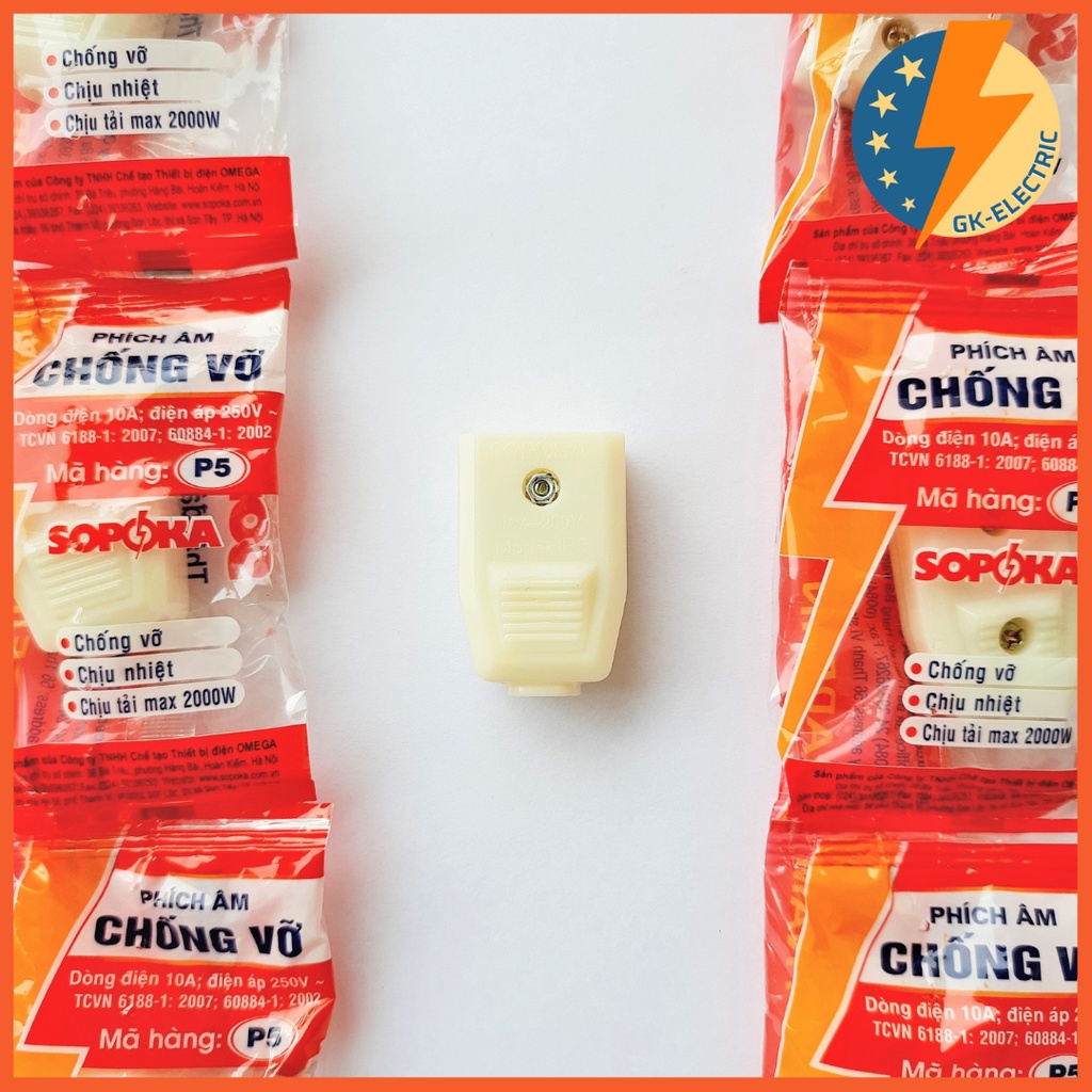 Phích cắm Sopoka - chống vỡ, chịu nhiệt