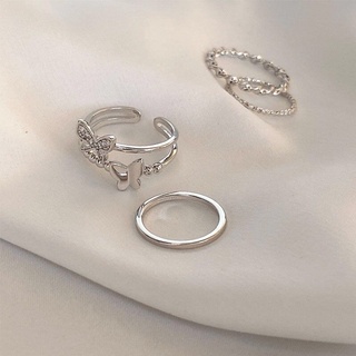 Set 3 Nhẫn Độc Đáo Phong Cách Hàn Quốc