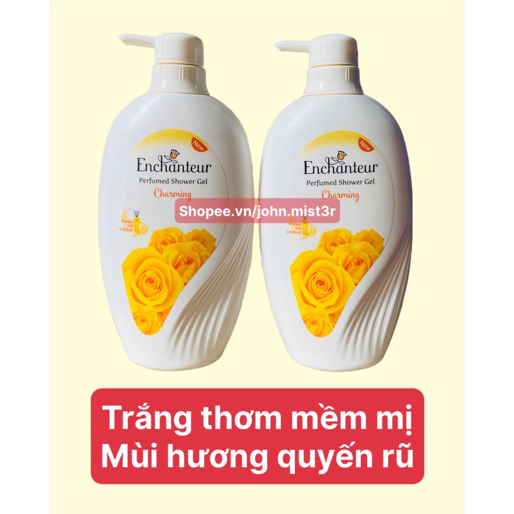 Sữa Tắm Nước Hoa Dưỡng Da Enchanteur Charming Thái Lan 550ML/Chai