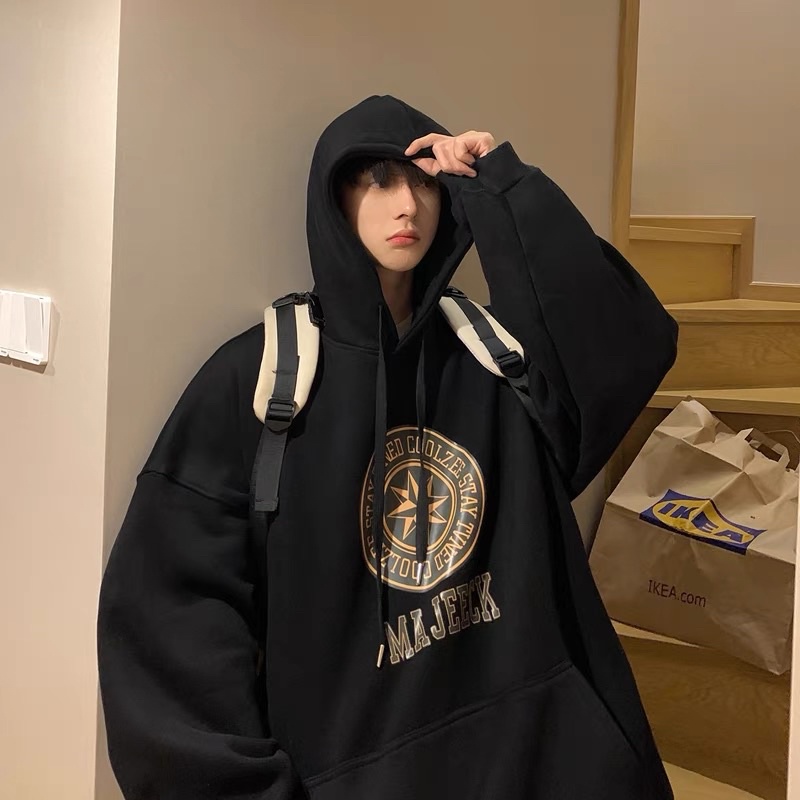 Áo hoodie form rộng in MAJEECK - HD007 T2000