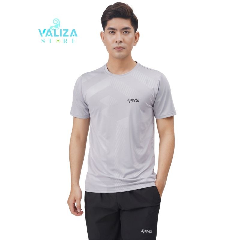 Áo Thun thể thao nam có cổ tròn dập vân chất thun lạnh cao cấp giá rẻ VALIZA AT09| | BigBuy360 - bigbuy360.vn