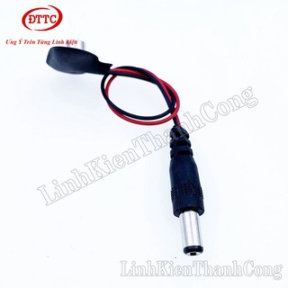 Bộ 5 Chiếc Dây Đế Pin 9V Ra Đầu Jack DC 5.5X2.1mm