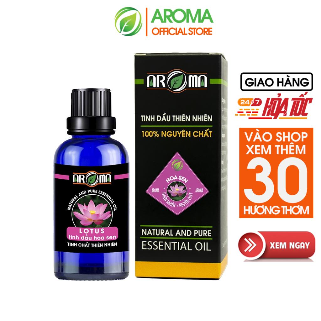 Tinh dầu Hoa Sen AROMA | Lotus Essential Oil, tinh dầu thơm phòng, thư giãn, tịnh tâm, thiền, yoga