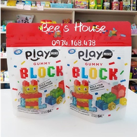 Kẹo dẻo xếp hình Play More Block Thái