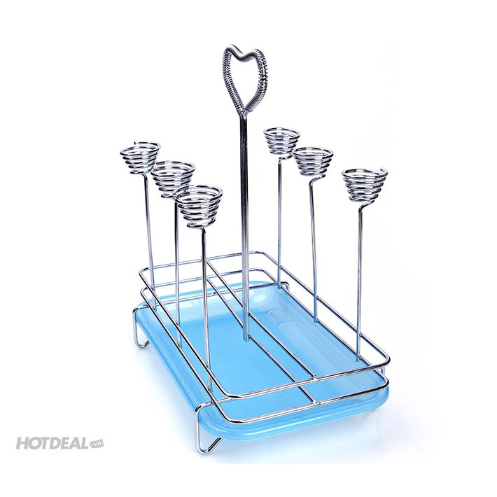 Khay úp ly Inox ngộ nghĩnh (6 ly)