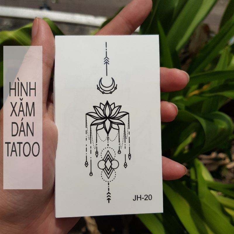 Hình xăm style boho jh20. Xăm dán tatoo mini tạm thời, size &lt;10x6cm