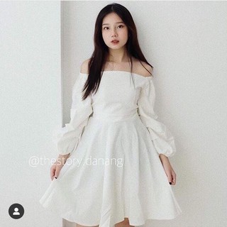 Đầm trễ vai công chúa D516