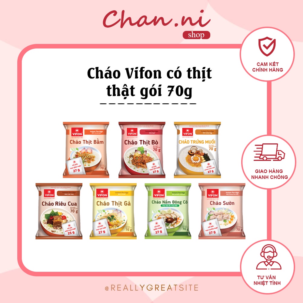Cháo Vifon gói 70g