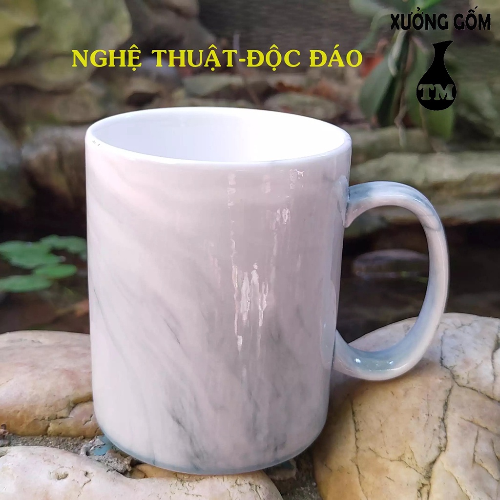 Cốc Sứ Ly Uống Nước Men Đá Độc Đáo Xưởng Gốm TM Bát Tràng