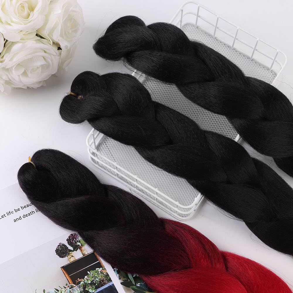 Bím Tóc Sợi Tổng Hợp Chịu Nhiệt Màu Ombre