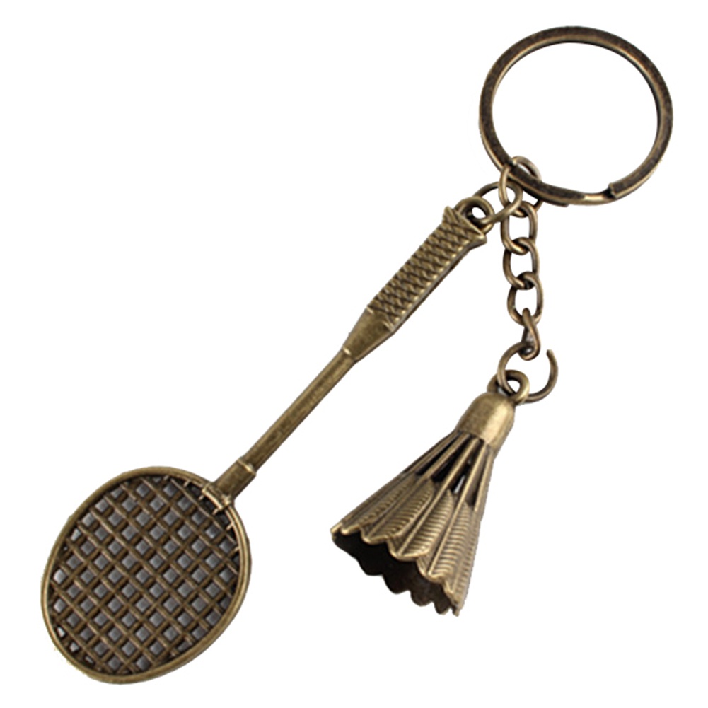 Móc Khóa Hình Quả Cầu Lông Bằng Kim Loại Độc Đáo