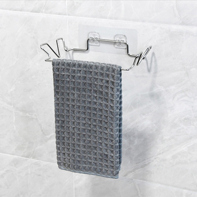 Giá Đỡ Treo Túi Rác Gắn Tường Bằng Thép Không Gỉ Không Cần Khoan Đa Năng