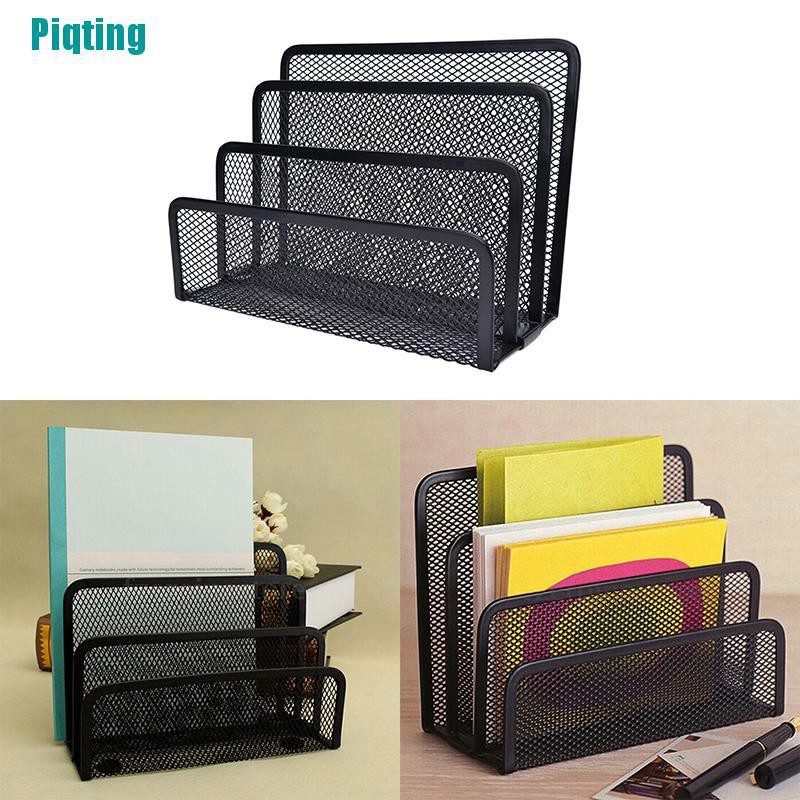 Khay Lưới Đen In Chữ Dùng Đựng Tài Liệu Giấy Tờ Để Bàn Tiện Dụng