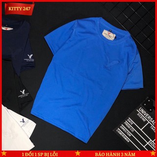 Áo Thun Nam Cổ Tròn KITTY247-AT37 Chất Thun Cotton Xuất Khẩu Cao Cấp In Hình Đại Bàng -4 Màu